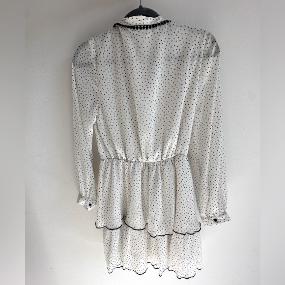 ZARA Dotted Mini Dress - Picture 8 of 10
